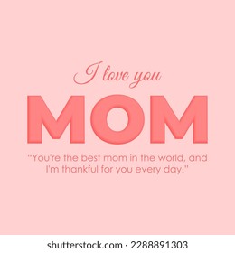 Vector illustration of HappyMother's Day social media story feed mockup template