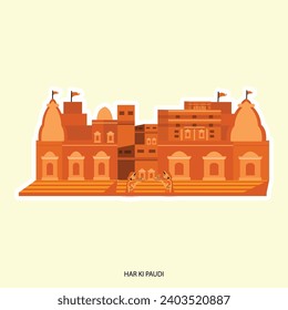 Vector illustration har ki paudi assets editable template