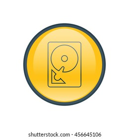 Vector illustration of hard drive icon