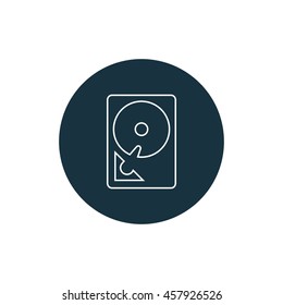 Vector illustration of hard drive icon