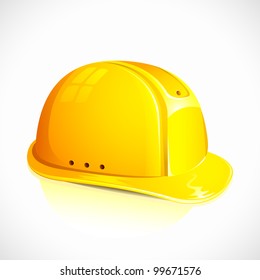 vector illustration of hardhat against white background