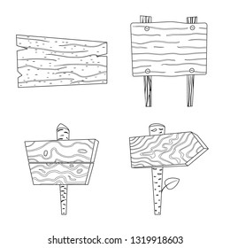Vector illustration of hardwood and material logo. Set of hardwood and wood vector icon for stock.