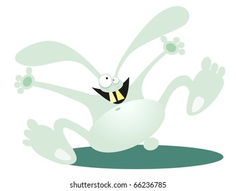 vector illustration - hare smile