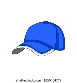 vector illustration of hat in blue color graphics
