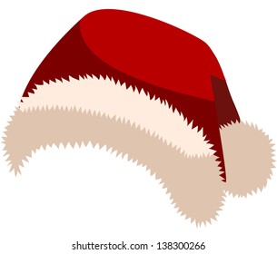 Vektorgrafik eines Hutes vom Weihnachtsmann
