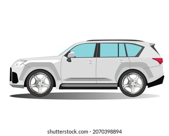 Vector Illustration Of Hatchback Car, Icon Or Picture Car For Daily Use