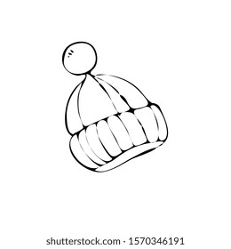 vector illustration of hats with bubo. Use in patterns, wallpaper, packaging, logos.
