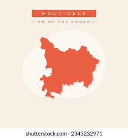 Vector illustration vector of Haut-Lomami map Democratic republic of the Congo