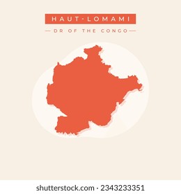 Vector illustration vector of Haut-Lomami map Democratic republic of the Congo