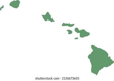 Vector Illustration of Hawaii map