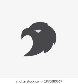 Vector illustration of head eagle icon