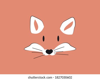 süße Babyfuchs-Gesichtskinder