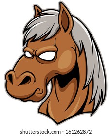 Vector illustration Head Horse