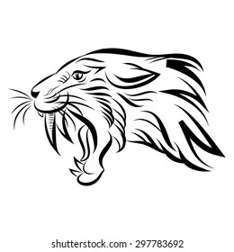 saber tooth tiger images stock photos  vectors