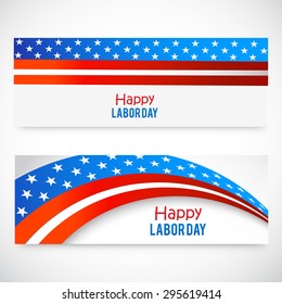 Vector illustration header or banner for Labor Day.