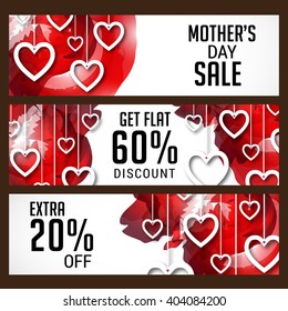 Vector illustration of a header for Happy Mother's Day.
