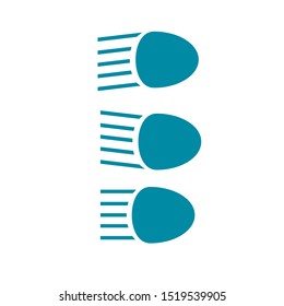 Vector illustration of headlights icon