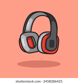 Vector illustration Headphone. Vector design Headphones. Sound Headphone 
Cartoon design illustration and icon for website, digital and print