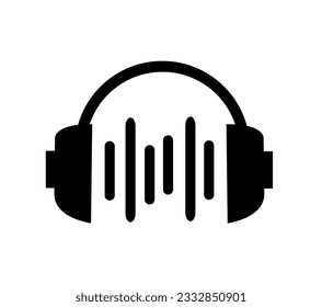 Vector illustration headphone icon design