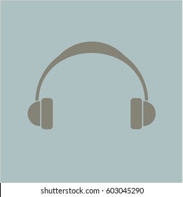 Vector illustration of Headphones icon vector illustration
