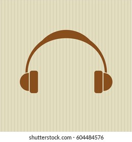 Vector Illustration of Headphones symbol

