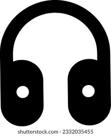 vector illustration of headset icon