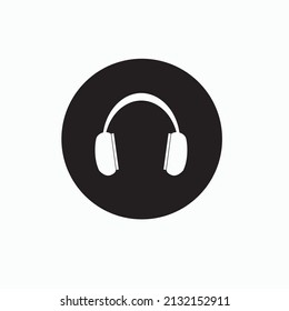 vector illustration headset icon desing template