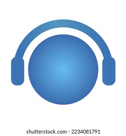 ilustración vectorial del icono de auriculares. bueno para tu estudio.