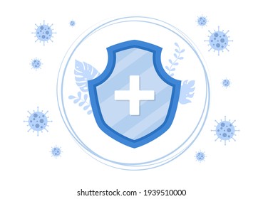 Vector Illustration Healthcare Medical People Of Protecting And Fighting Against The Corona Virus