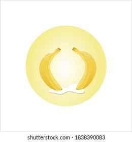 vector illustration of healthy and healthy banana fruit

