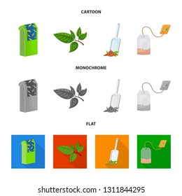 Vector illustration of healthy and floral  icon. Collection of healthy and gradient stock vector illustration.