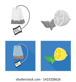 Vector illustration of healthy and floral  icon. Set of healthy and gradient vector icon for stock.