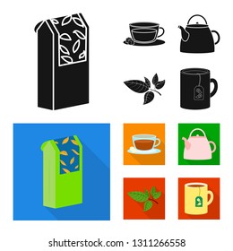 Vector illustration of healthy and floral  logo. Collection of healthy and gradient stock symbol for web.