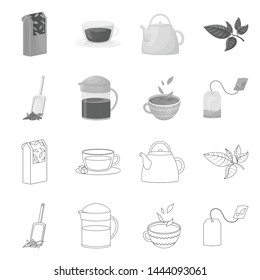 Vector illustration of healthy and floral logo. Set of healthy and gradient stock symbol for web.