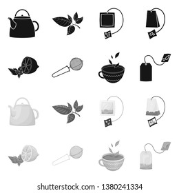 Vector illustration of healthy and floral  sign. Collection of healthy and gradient stock symbol for web.