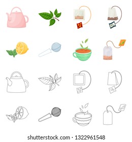 Vector illustration of healthy and floral  symbol. Collection of healthy and gradient stock symbol for web.