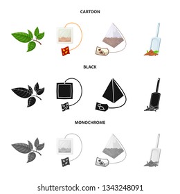 Vector illustration of healthy and floral  symbol. Collection of healthy and gradient vector icon for stock.
