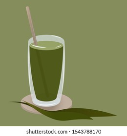 The vector illustration. Healthy juice. EPS10