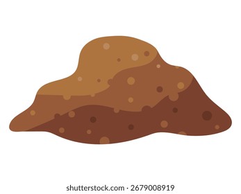 Vector Illustration of Healthy Soil and Compost