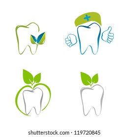 Vector illustration of a healthy tooth