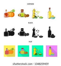 Vector illustration of healthy  and vegetable  icon. Collection of healthy  and agriculture vector icon for stock.
