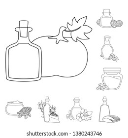 Vector illustration of healthy  and vegetable  icon. Collection of healthy  and organics stock vector illustration.
