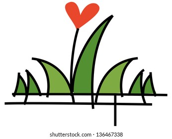 Ilustración vectorial de un corazón
