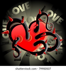 vector illustration: heart