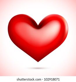 vector illustration of heart against abstract background