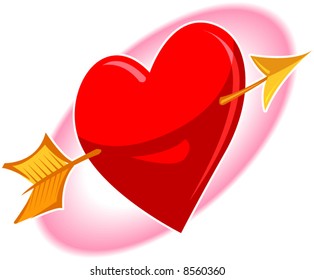 Arrow through heart Images, Stock Photos & Vectors | Shutterstock