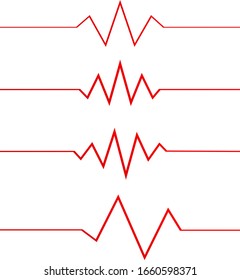 Vector Illustration Heart Beat Indicator