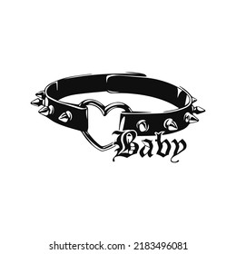 Vector Illustration Of Heart Bracelet Concept