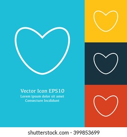 Vector illustration of heart icon