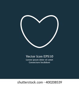 Vector illustration of heart icon